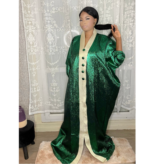 Robe En Brocard Verte