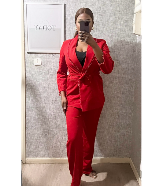 Ensemble Blazer Rouge