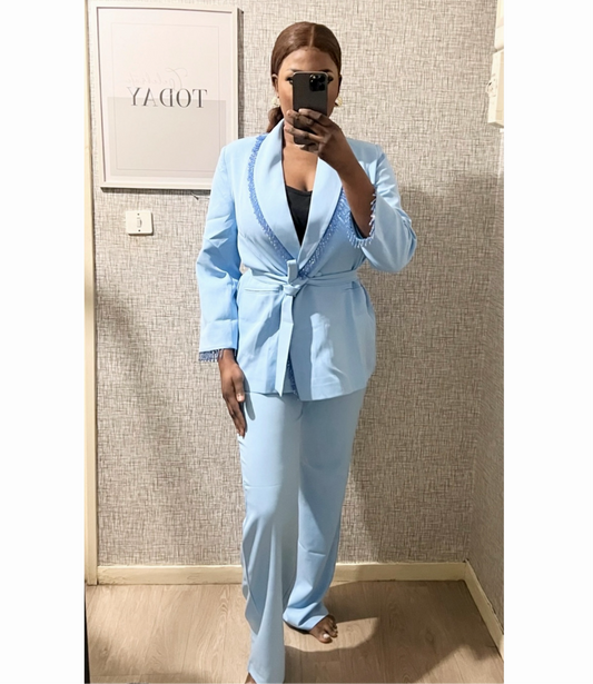 Ensemble Blazer Bleu